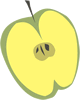 apple half